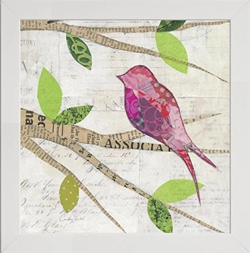 Frame Company Watson Range Birds in Spring IV Square by Courtney Prahl, Frame - 20 x 20 Inches, White