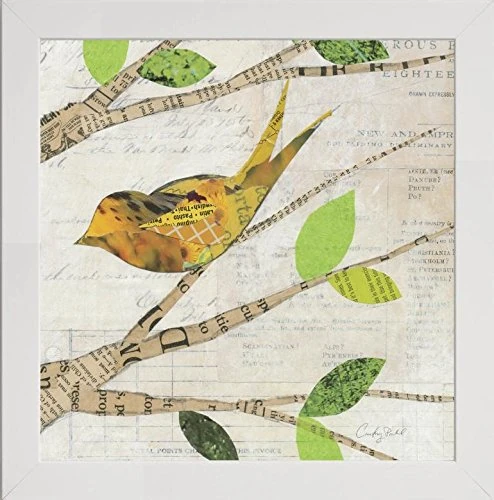 Frame Company Watson Range Birds in Spring II Square by Courtney Prahl, Frame - 60 x 60 cm, White