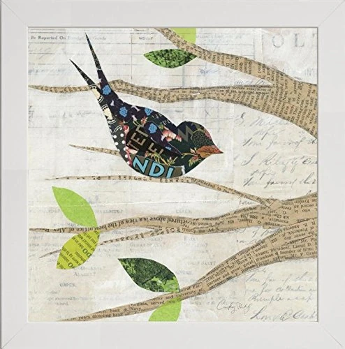 Frame Company Watson Range Birds in Spring III Square by Courtney Prahl, Frame - 60 x 60 cm, White