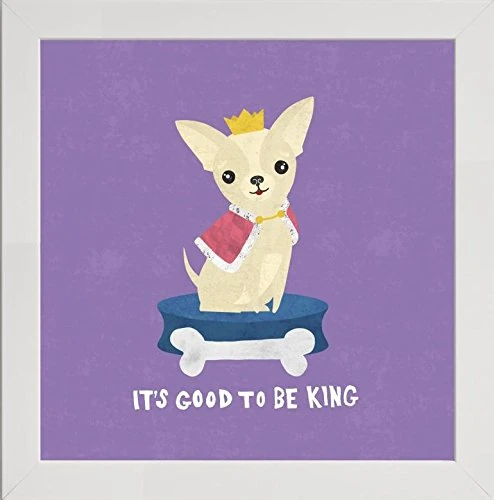 Frame Company Watson Range Good Dogs Chihuahua Bright by Moira Hershey, Frame - 20 x 20 Inches, White