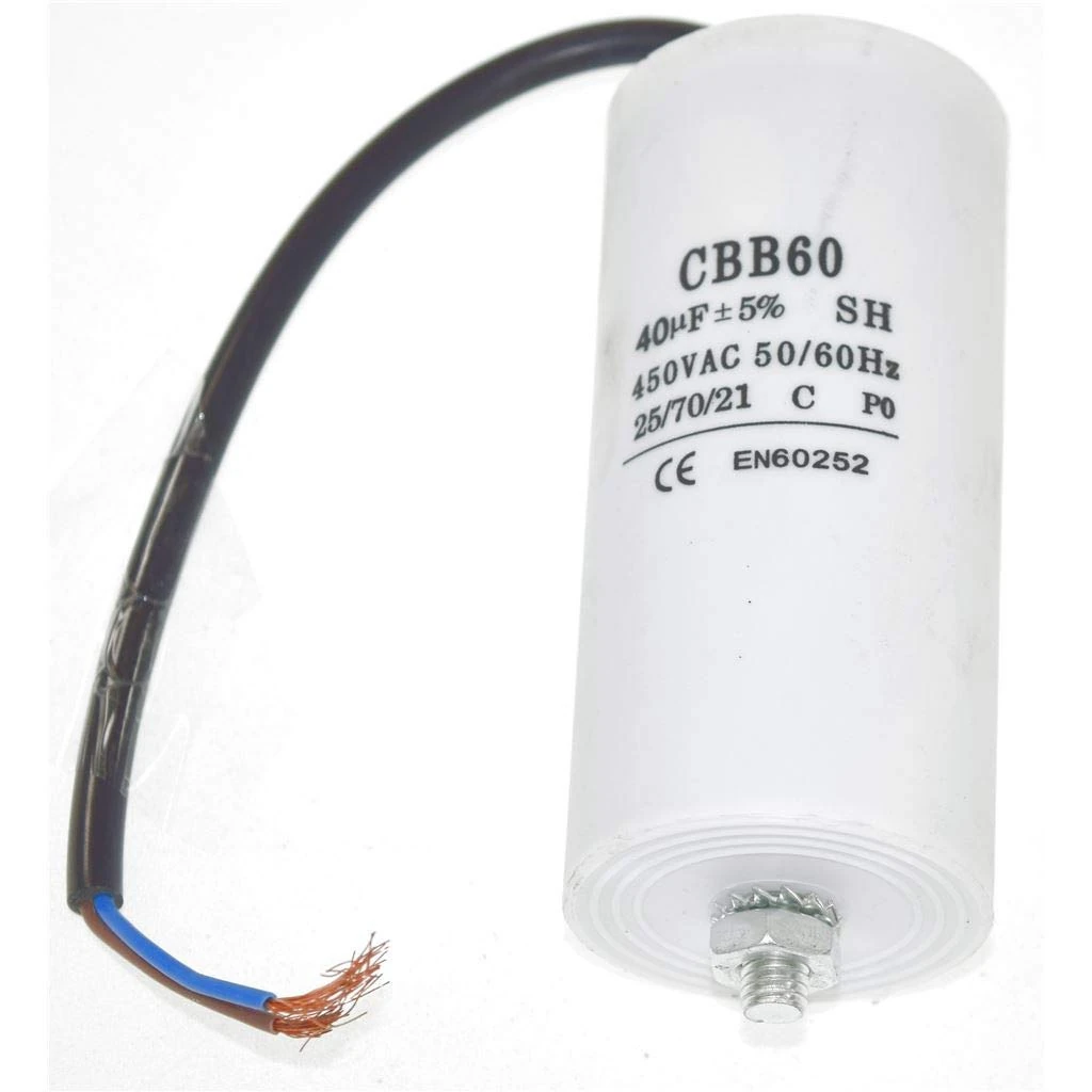 Ufixt Fits Universal 40UF Capacitor with 22cm Cable Connectors