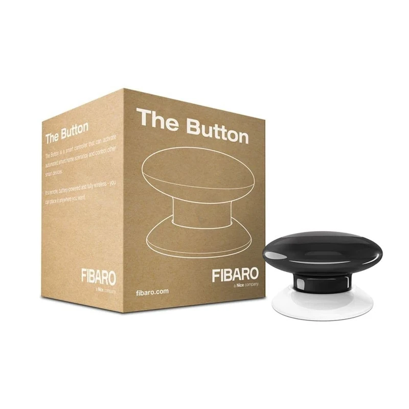 Fibaro FGPB-101-2 The Button-Black, 3.6 V