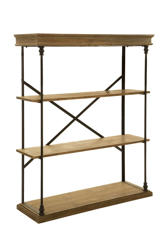Premier Housewares Tribeca 3 Tier Shelf Unit, Wood, Natural