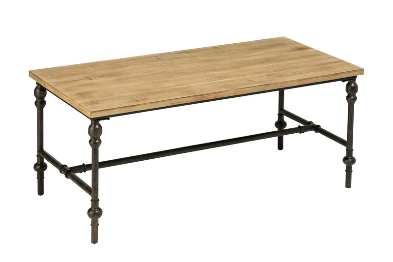 Premier Housewares Tribeca Coffee Table, Wood, Natural, 45 x 110 x 55 cm