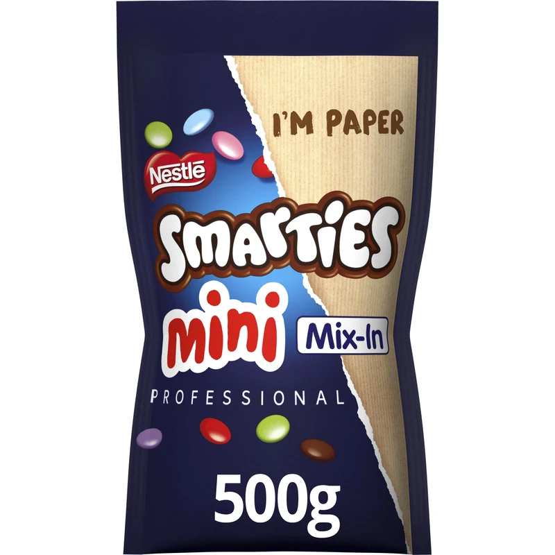 Smarties Chocolate Mini Mix-In - Chocolate Pieces for Baking - 500g Pack
