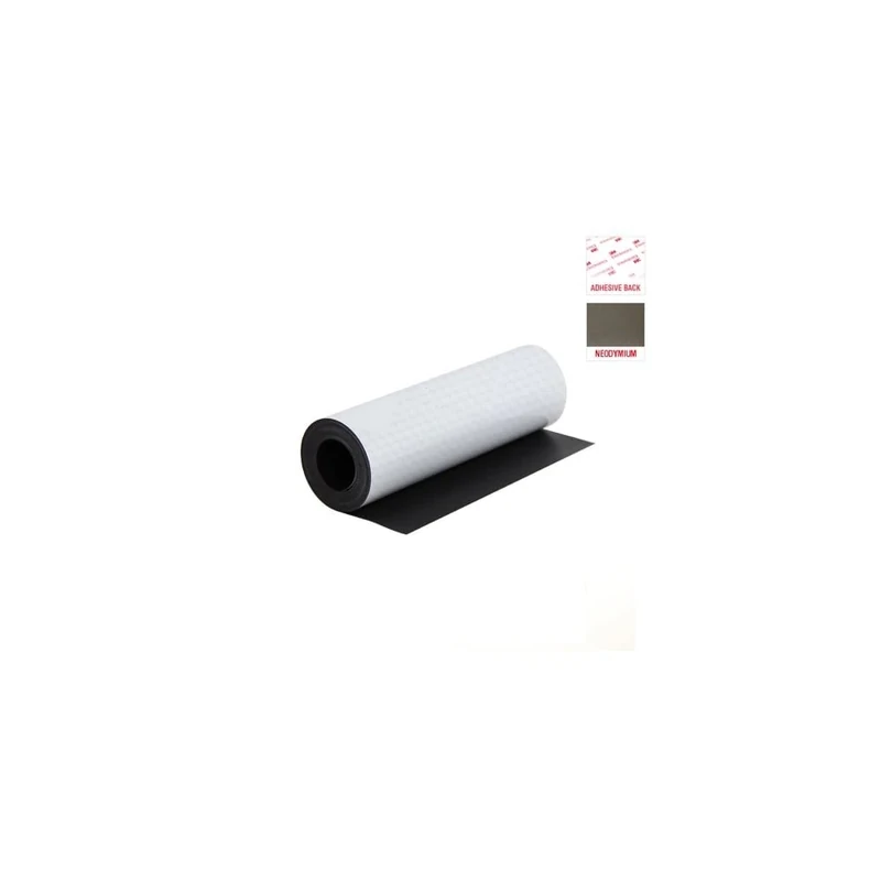 FIRST4MAGNETS NeoFlex® Flexible Neodymium Magnetic Sheet with 3M Self Adhesive for Signage, Displays, Mounting Electronic Devices and Hanging Pictures - 300mm Wide - 1m Length