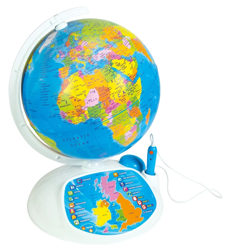 Clementoni- Educational Explore The World: Interactive Globe Playset Learn & Play with Augmented Reality! (10+ months)