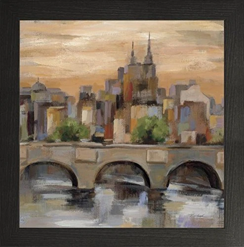 Frame Company Watson Range Sunset in ParisII by Silvia Vassileva, Frame - 60 x 60 cm, Black