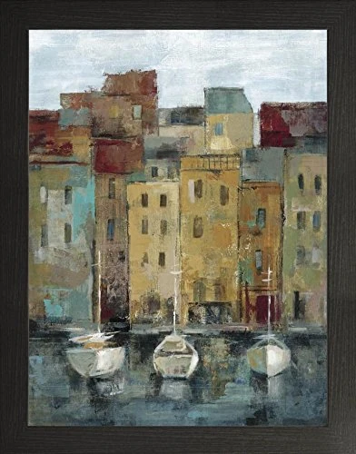 Frame Company Watson Range Old Town PortII by Silvia Vassileva, Frame - A2, Black - Image 1