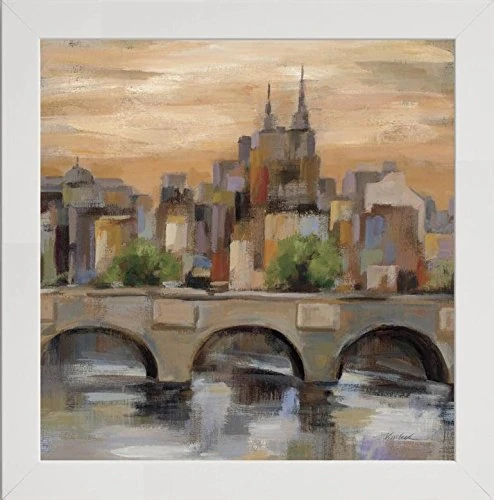 Frame Company Watson Range Sunset in ParisII by Silvia Vassileva, Frame - 60 x 60 cm, White