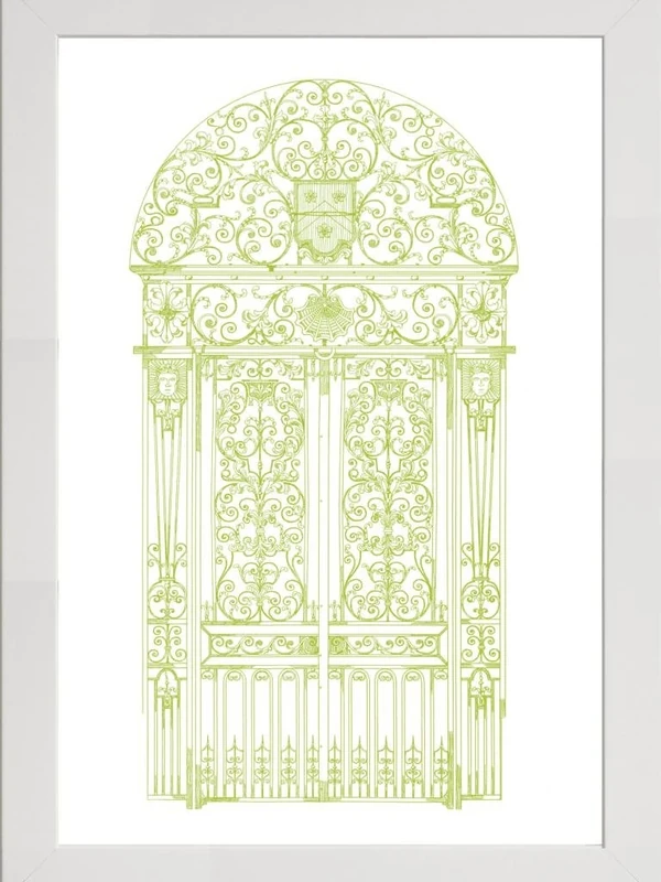 Frame Company Watson Range English GardenII by Wild Apple Portfolio, Frame - A1, White
