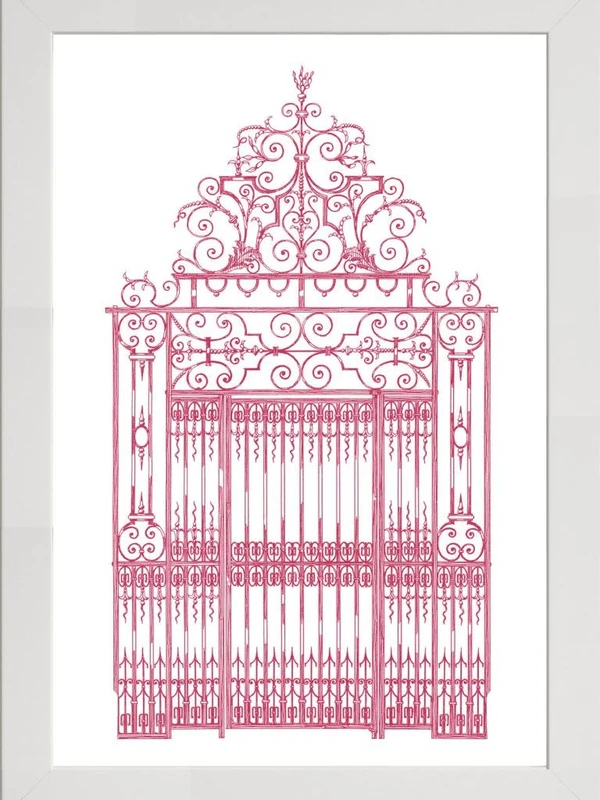 Frame Company Watson Range English GardenIII by Wild Apple Portfolio, Frame - A1, White