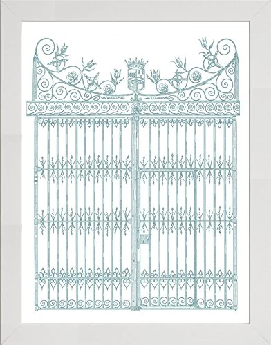 Frame Company Watson Range English GardenIV by Wild Apple Portfolio, Frame - A2, White