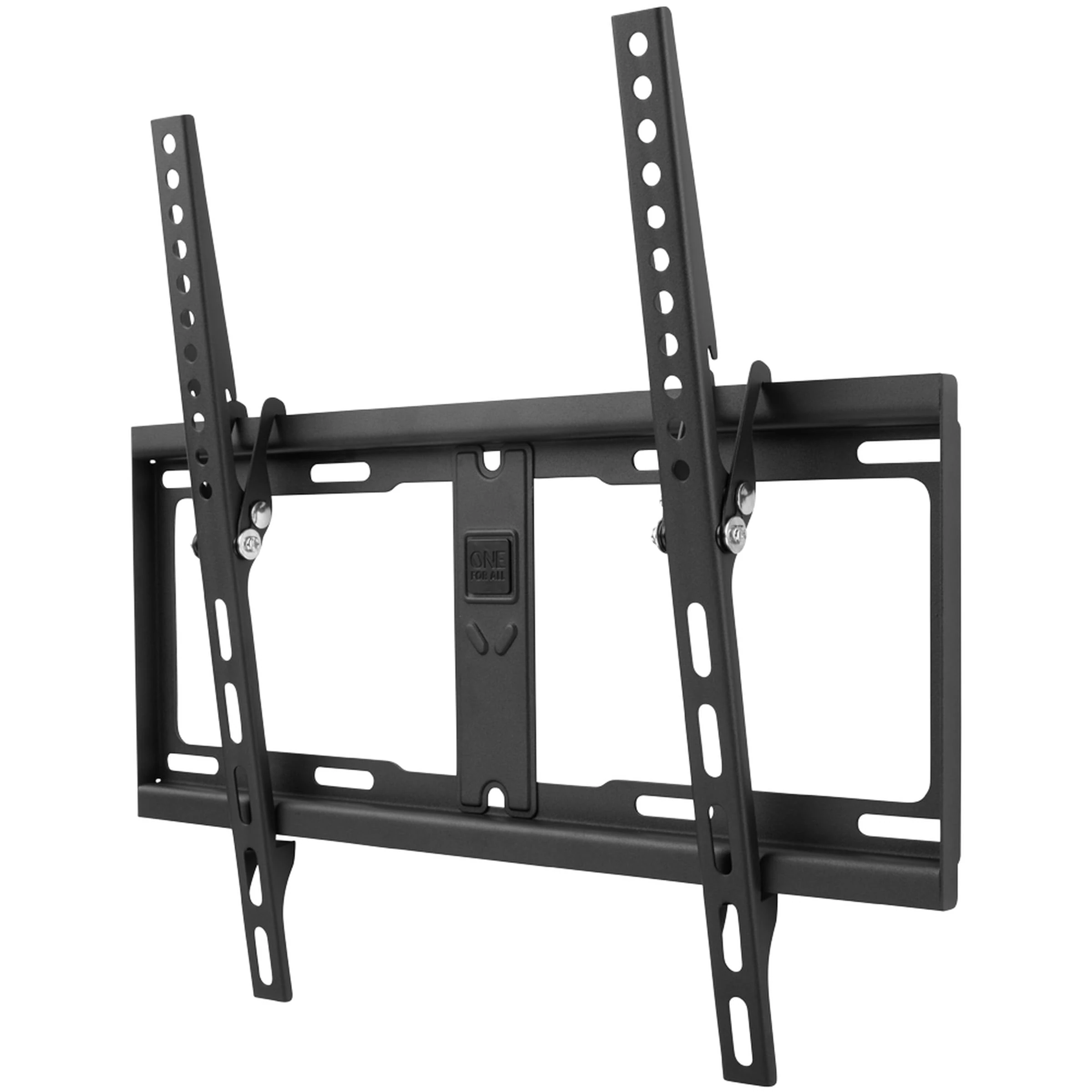 One For All TV Bracket Tilt (15°) Wall Mount Screen size 32"-65" - For All types of TVs (LED LCD Plasma) Max Weight 100kgs VESA 200x200 to 400x400 - Toolbox app Black - WM4421