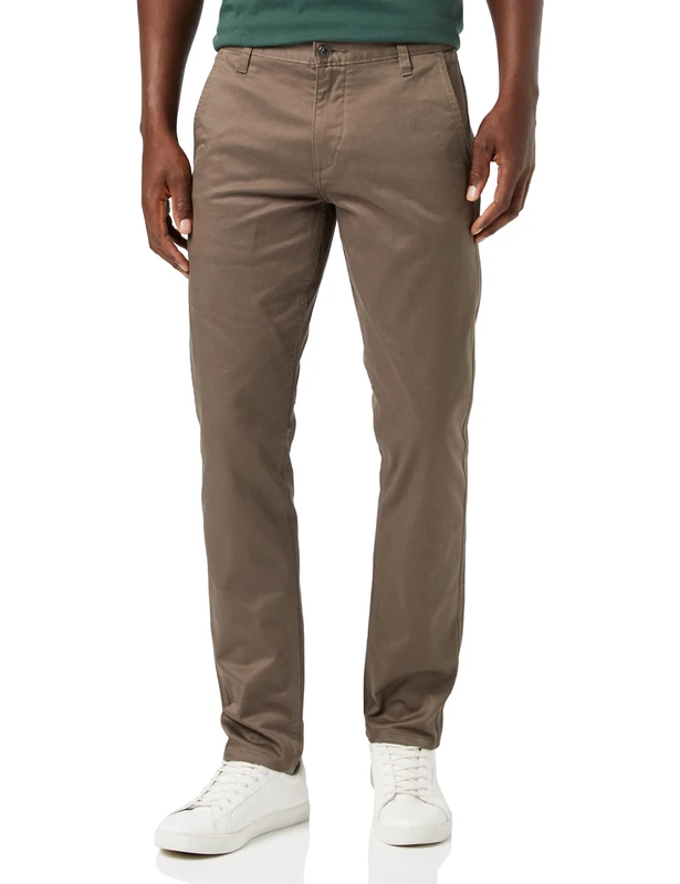 Dockers Men's, ALPHA ORIGINAL KHAKI Pants, Dark Pebble, 33W / 34L