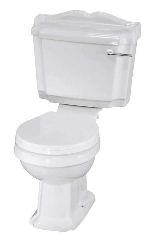 Traditional Toilet Pan and Cistern with Seat Soft Slow Close Design for Bathroom - Image 1