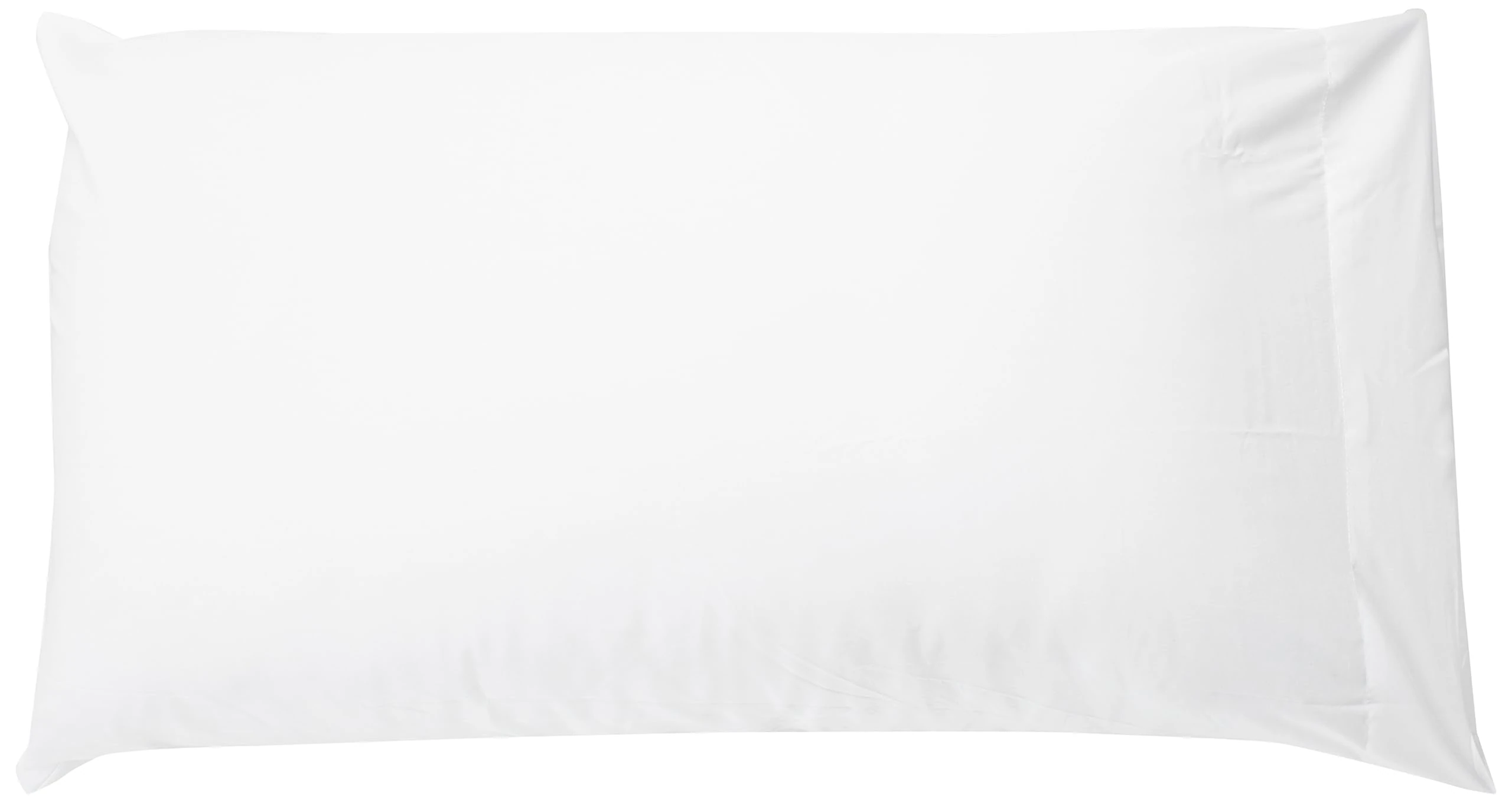 Amazon Basics Microfiber Pillowcases, Standard Size 50 x 80 cm (Pack of 2), Bright White