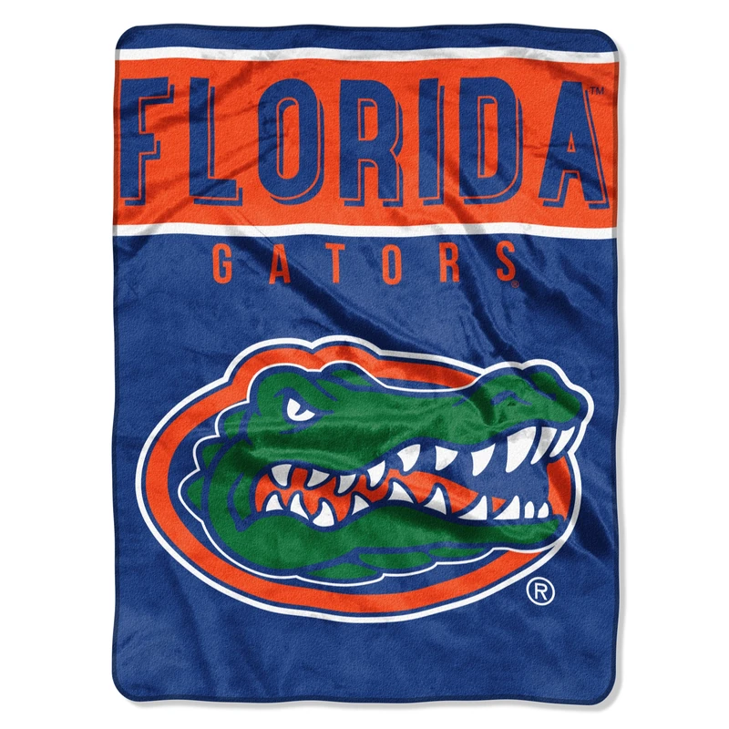 Northwest NCAA Florida Gators Unisex-Adult Raschel Throw Blanket, 60" x 80", Basic