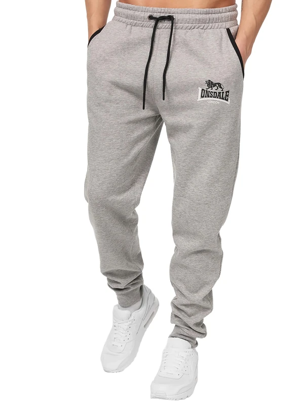Lonsdale Men's Two Tones Joggers, Stone Grey, XXX-Large