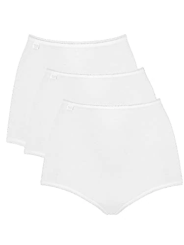 Sloggi Women's Sloggi 24/7 Cotton Mx3p Boxer Briefs, White (White 03), 44 UK