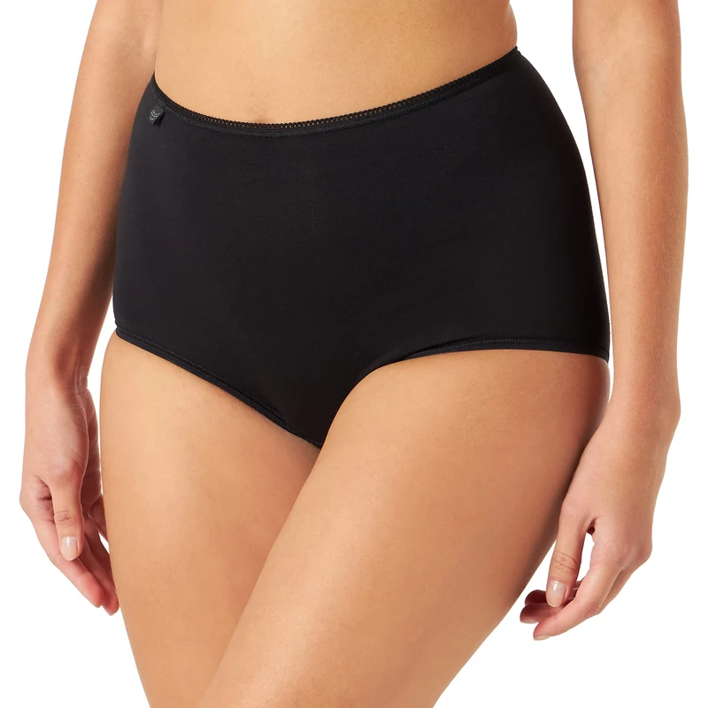 Sloggi Women's 24/7 Cotton Maxi C3p Boxer Briefs, Black (Black 04), 44 UK
