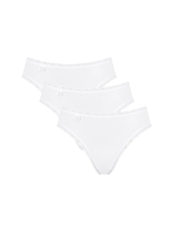 Sloggi Women's sloggi 24/7 Cotton Lace Tai C3P, WHITE - Image 1