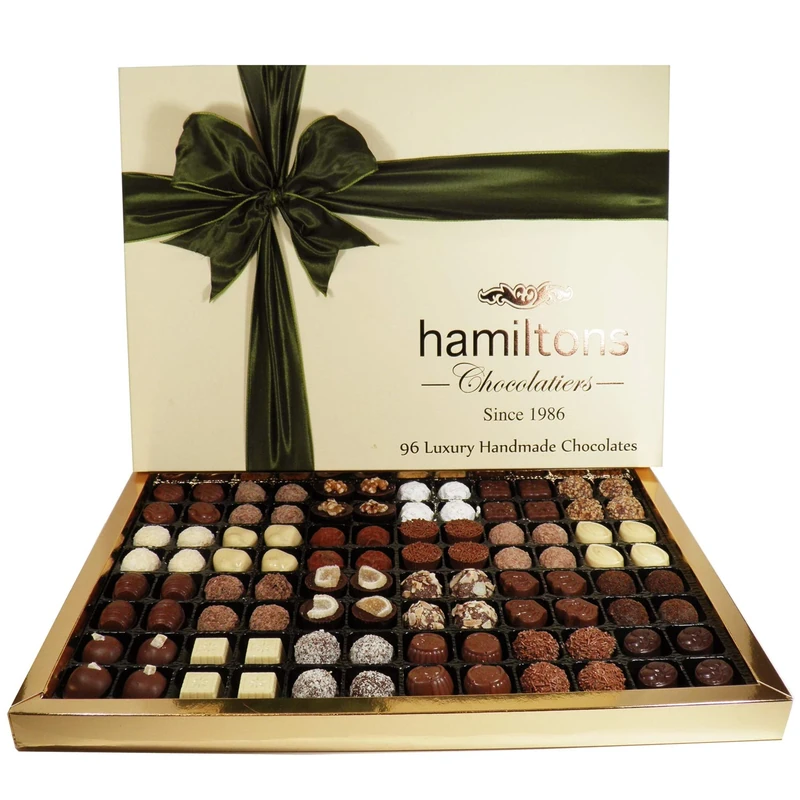 Hamiltons The Ultimate Premium Luxury 96 Handmade Chocolates Gift Box