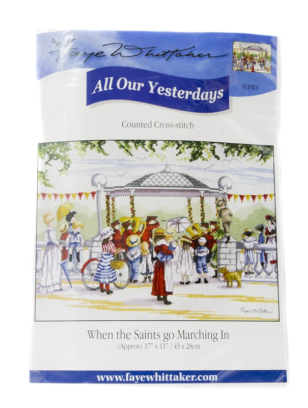 Faye Whittaker All Our Yesterdays When The Saints (Cross Stitch Kit), range, Mixed, 25 x 15 x 2 cm