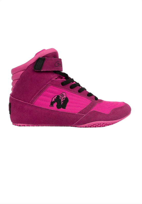 Gorilla Wear High Tops Black Pink - Bodybuilding and Fitness Shoes for Women, Pink, 4 UK
