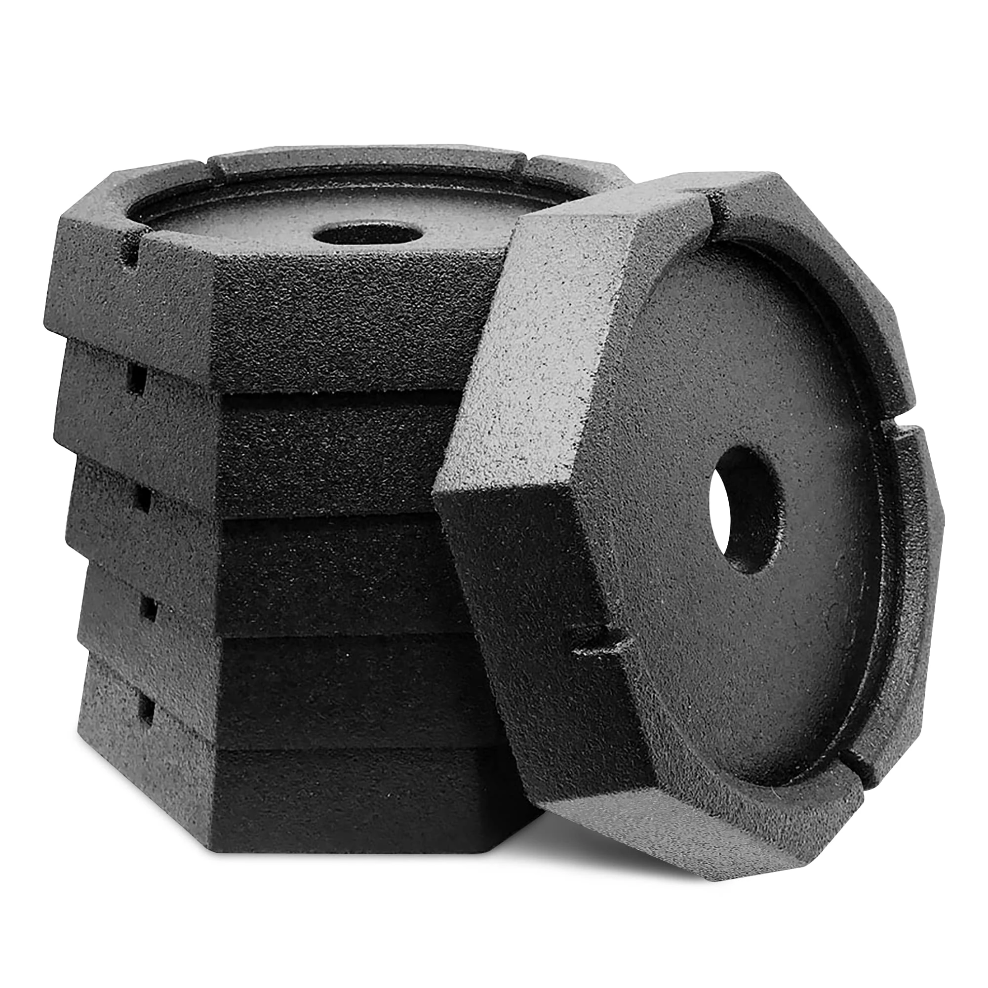 RV SnapPad Permanently Attached Leveling Jack Pad for 9 Round Metal Feet (Xtra Ultimate Pack (Qty 6))