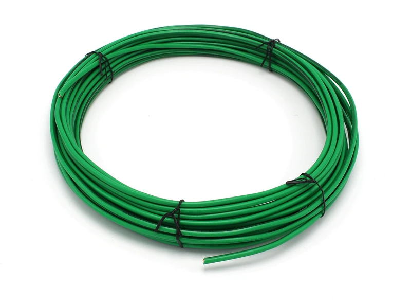 Solid Copper Grounding Wire | Proudly Made in the USA | 12 AWG THHN Cable 100' FT Green Jacketed Antenna Lightning Strike # 12 GA Ground Protection Satellite Dish Off-Air TV Signal