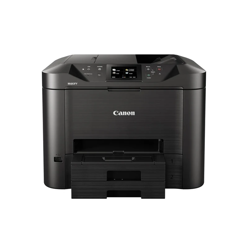 Canon MAXIFY MB5450 All-In-One Inkjet Colour Printer - A4 Print, Copy, Scan, Fax - 500 sheet capacity, Wi-Fi, Ethernet, Cloud Link - ADF, Double Sided Scanning - Small Office Printer