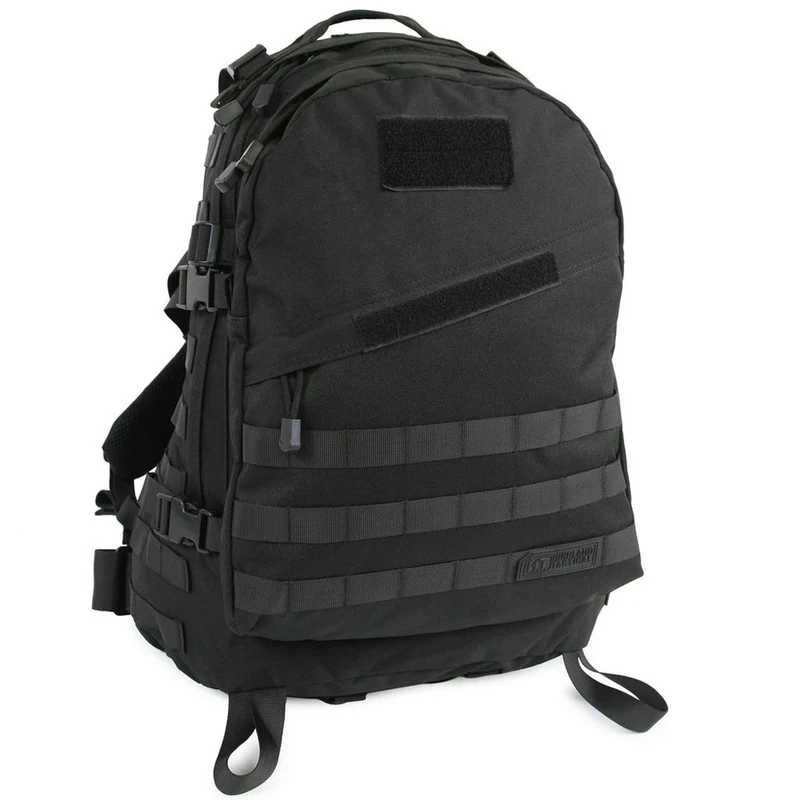 Highland Tactical Men's Stealth Heavy Duty Tactical Backpack, Black, One Size