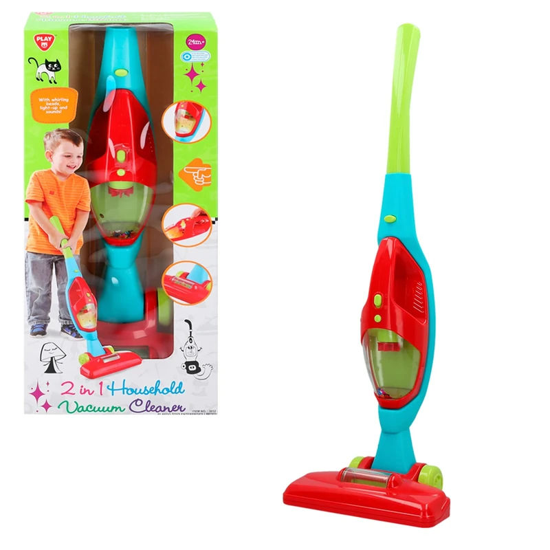 PlayGo 44307 2 in 1 Electric Vacuum Cleaner, Multicoloured - Image 1
