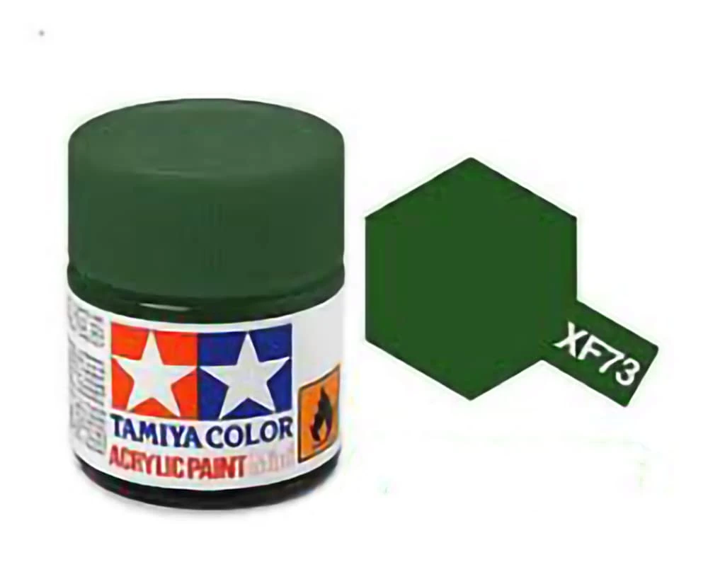 !CN! *C* 81773 Tamiya Acrylic Mini Xf-73 Dark Green Model Paint Modeling Crafting
