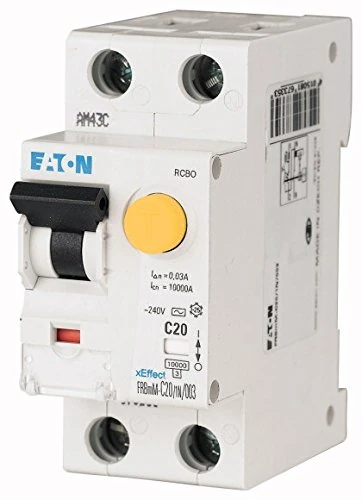 Eaton 170706 Residual-Current Circuit Breaker – 20 A/30 mA LS Kenn Line – 1P + N Fi: A