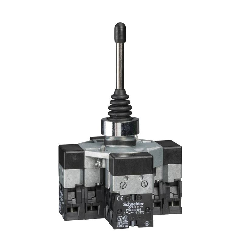 Schneider Electric - Harmony XB5 Complete Joystick Controller, 22mm 4 Directions 2 NO Per Direction, XD2GA8451