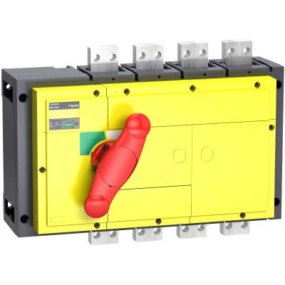Schneider Elec PBT – INT 81 10 – Switch interpact ins1000 a 4 Poles Lid Yellow Recessed Red
