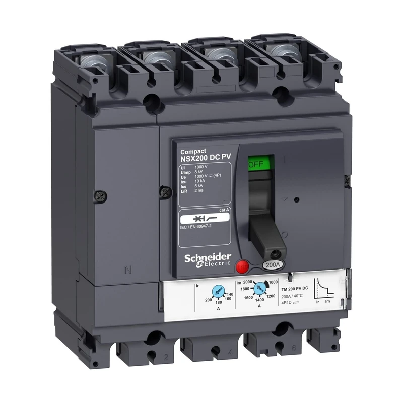 Schneider Elec PBT – Cap 30 02 – Switch AUTOMATICO nsx125 TM Continuous Current PV 4 Poles