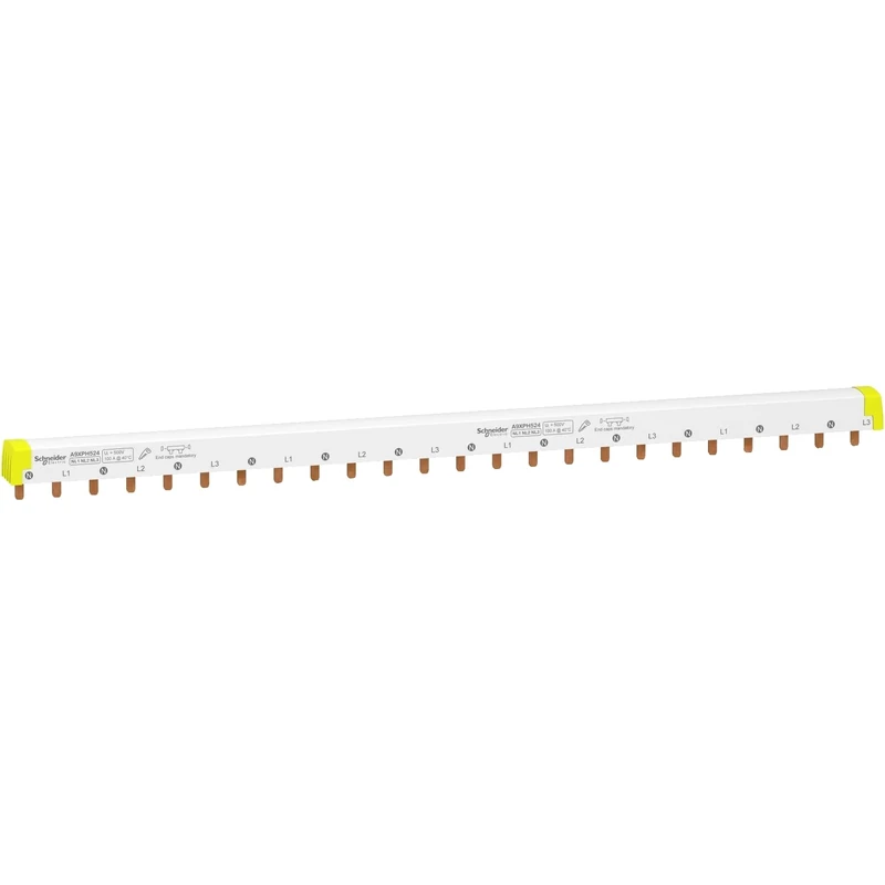 Schneider A9 X ph524 Comb with Teeth, 3 X N + P, 24 Modules, 430 mm width, 100 A Current, 415 VAC, Grey