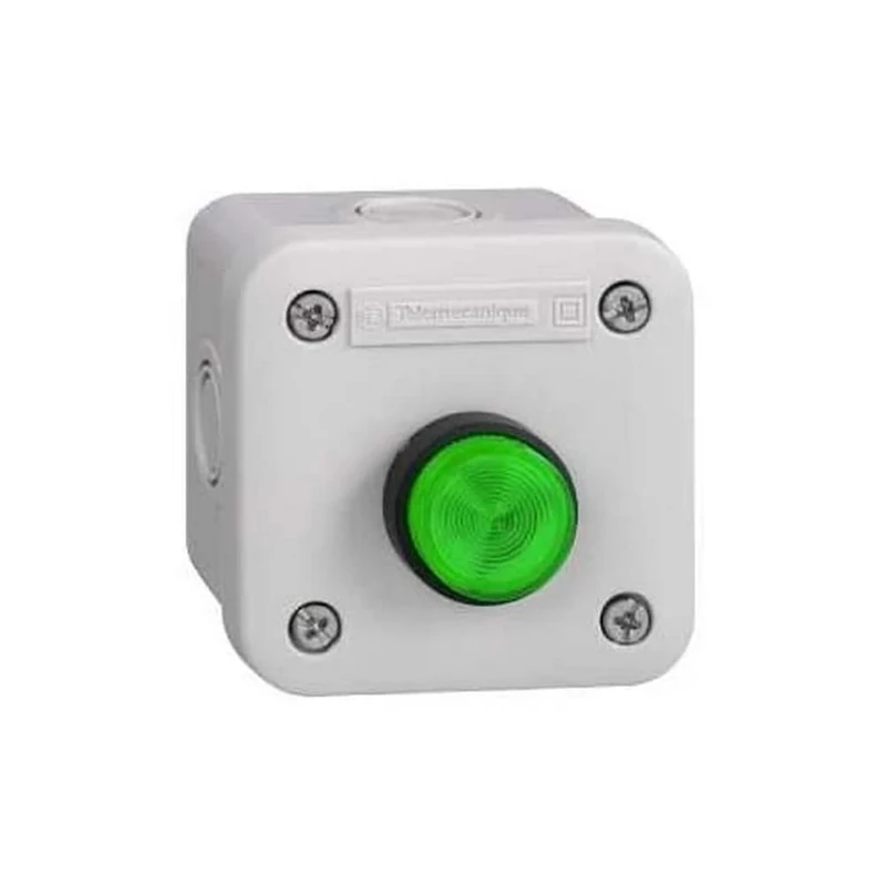 Schneider Elec Pic – MSS 53 11 – Box 1 Push Button Flush Luminaire Inset Green LED Open Contact 230