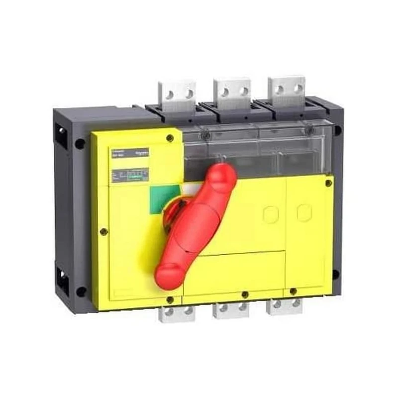 Schneider Elec PBT – INT 82 10 – Switch interpact inv1250 a 3 Poles Lid Yellow Recessed Red