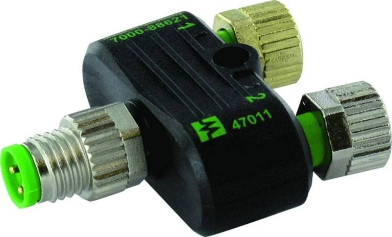 T-piece M8 connector 3-Pin / 2x M8 socket 3-Pin - Image 1