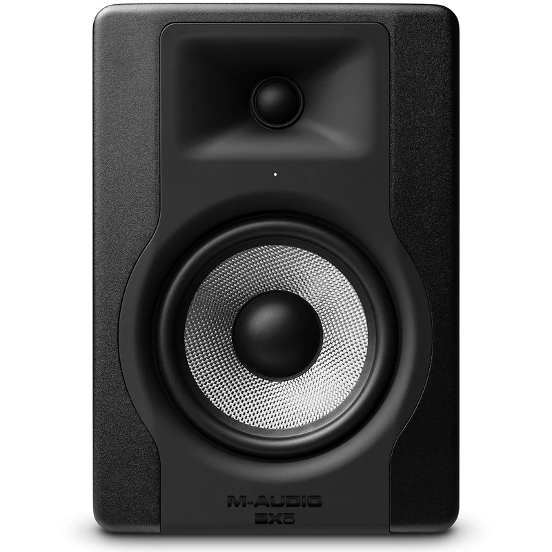 M-AUDIO BX5 Single 5" Studio Monitor Speaker for Music Production and Mixing with Acoustic Space Control, 2 Way Active Speaker