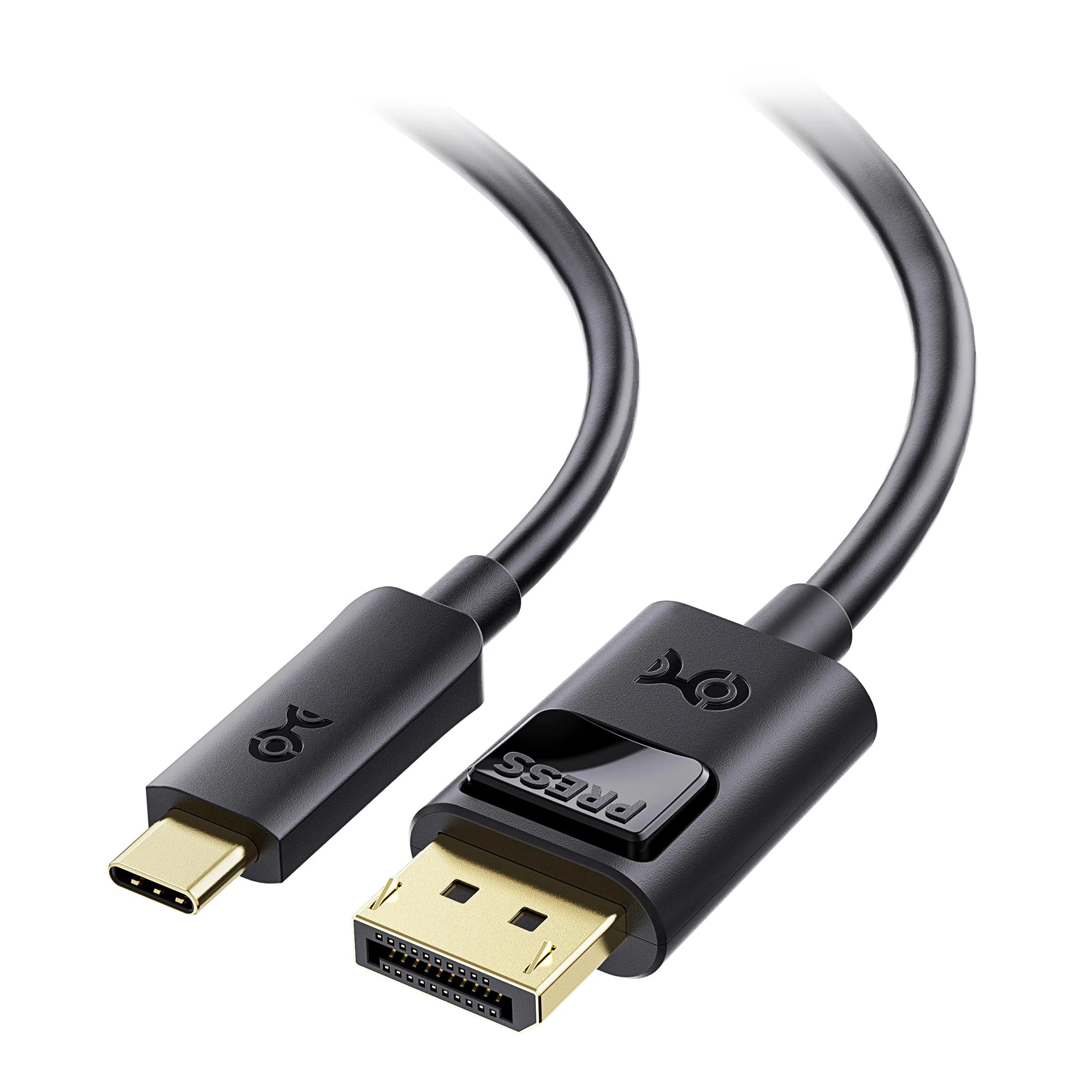 Cable Matters USB C to DisplayPort 1.4 Cable (3.3 ft) - Support 8K@60Hz, 4K@240Hz, Thunderbolt 4 Compatible - Black - Not for Portable USB-C Monitor