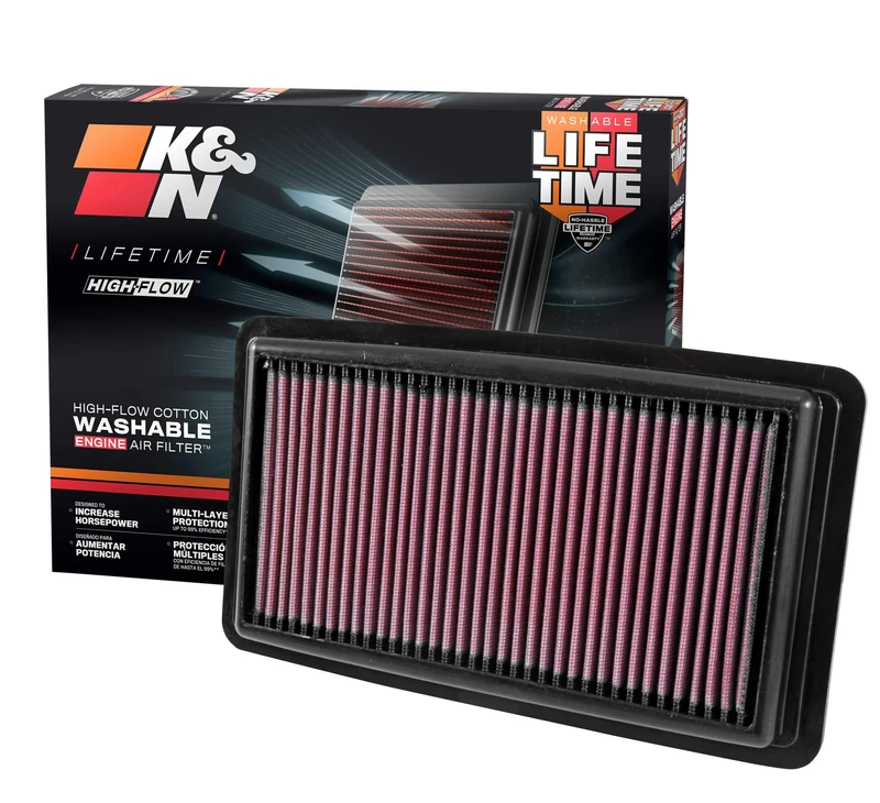K&N Engine Air Filter: High Performance, Premium, Washable, Replacement Filter: Compatible with 2016-2022 Honda/Acura V6 (Odyssey, Passport, Pilot, Ridgeline, MDX), 33-5041