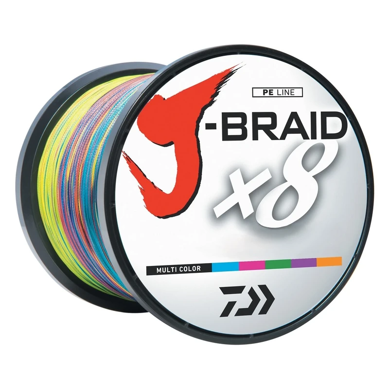 DAIWA J-BRAIDX8, Bulk, Multi-Color, Mono Dia.= 25lb.