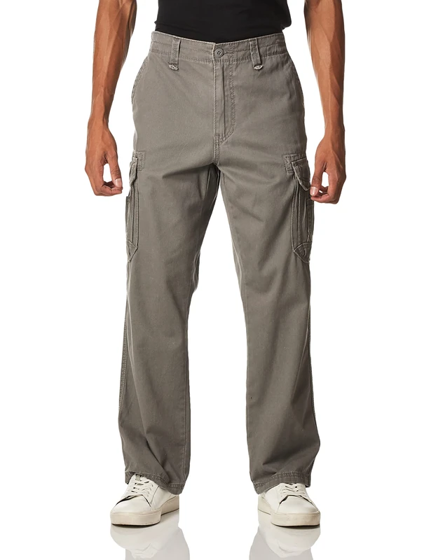 Unionbay Men's Survivor Iv Relaxed Fit Cargo Pant-Reg and Big and Tall Sizes Casual, Grey Goose, 32W x 32L