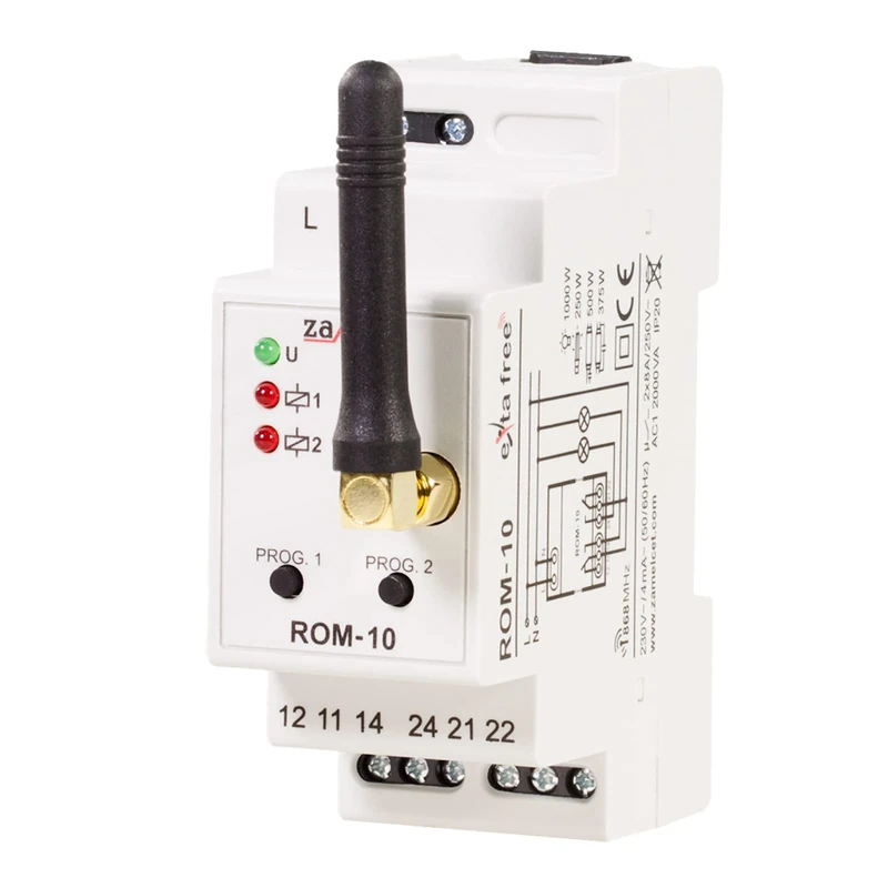 ROM-10 2 Channel Radio Receiver, Modular, Pack of 1