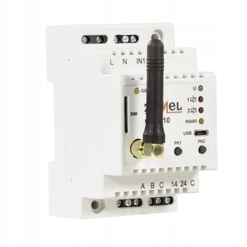 EXTA FREE GSM Switch 900/1800/1900 MHz 16A 2x Relays 2x Digital Inputs RS485 Interface